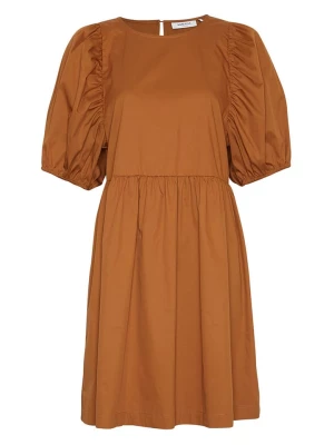 MOSS COPENHAGEN Sukienka "Mabelle Lana" w kolorze jasnobrązowym rozmiar: M