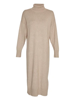 MOSS COPENHAGEN Sukienka "Odanna Rachelle" w kolorze beżowym rozmiar: S/M