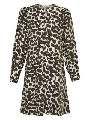 MOSS COPENHAGEN Sukienka "Ottelie" w kolorze czarno-kremowym rozmiar: M