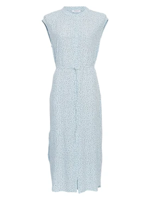 MOSS COPENHAGEN Sukienka "Samera Morocco" w kolorze błękitnym rozmiar: M