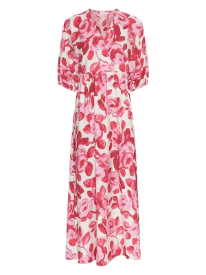 MOSS COPENHAGEN Sukienka w kolorze jasnoróżowo-czerwono-białym rozmiar: XS/S