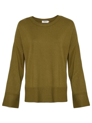 MOSS COPENHAGEN Sweter "Dalinda Rachelle" w kolorze khaki rozmiar: M/L