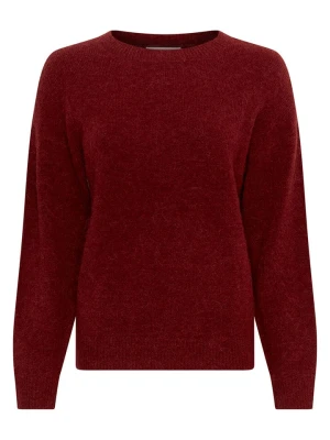 MOSS COPENHAGEN Sweter "Festina" w kolorze bordowym rozmiar: M / L