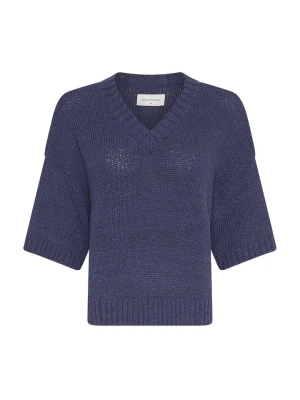 MOSS COPENHAGEN Sweter "Hannalie" w kolorze granatowym rozmiar: M/L