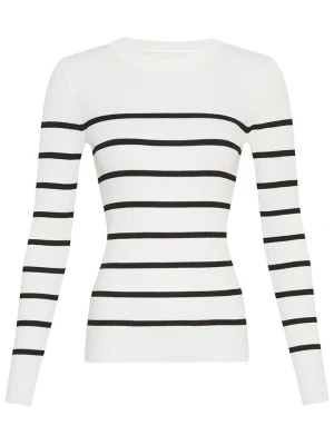 MOSS COPENHAGEN Sweter "Hasle" w kolorze białym rozmiar: M/L