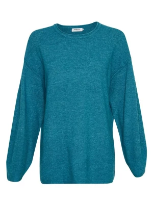 MOSS COPENHAGEN Sweter "Juvia" w kolorze niebieskim rozmiar: M/L