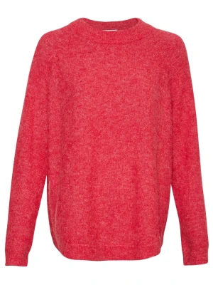 MOSS COPENHAGEN Sweter "Lessine" w kolorze czerwonym rozmiar: M/L