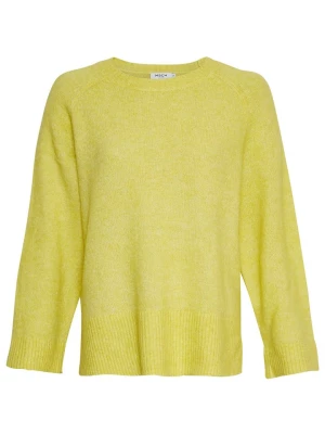 MOSS COPENHAGEN Sweter "Lisanora Hope" w kolorze żółtym rozmiar: L/XL