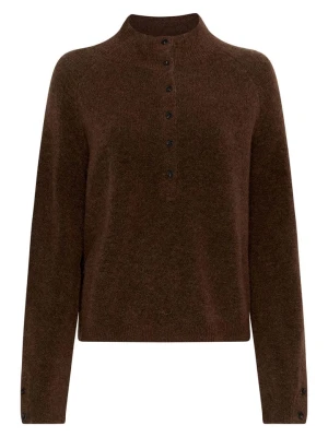 MOSS COPENHAGEN Sweter "Milania" w kolorze brązowym rozmiar: M/L