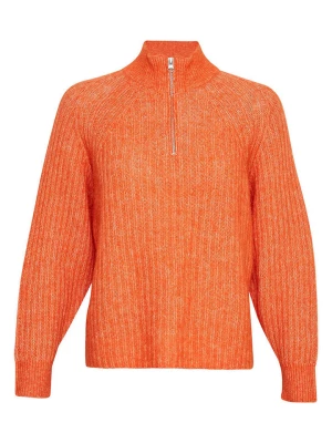 MOSS COPENHAGEN Sweter "Nenaya" w kolorze pomarańczowym rozmiar: M/L