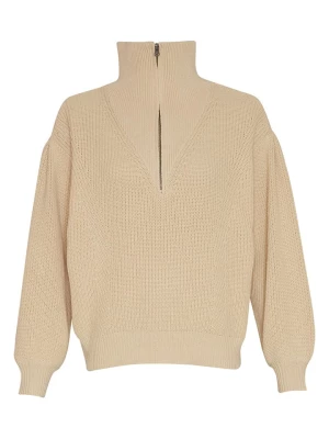 MOSS COPENHAGEN Sweter "Sitara" w kolorze beżowym rozmiar: M/L