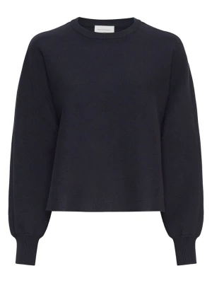 MOSS COPENHAGEN Sweter "Thami" w kolorze czarnym rozmiar: M/L