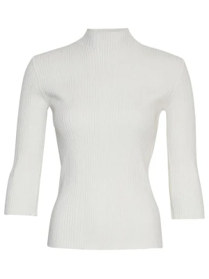 MOSS COPENHAGEN Sweter "Vendela Rachelle" w kolorze białym rozmiar: S/M