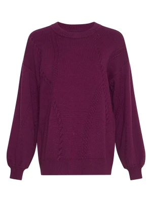 MOSS COPENHAGEN Sweter w kolorze fioletowym rozmiar: S/M