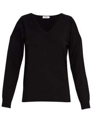 MOSS COPENHAGEN Sweter "Zaida Rachelle" w kolorze czarnym rozmiar: M/L