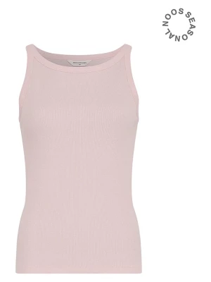 MOSS COPENHAGEN Top dzianinowy w kolorze jasnoróżowym rozmiar: L / XL