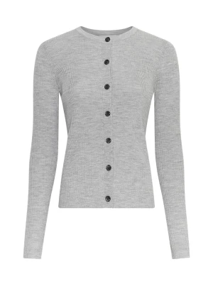 MOSS COPENHAGEN Wełniany kardigan w kolorze szarym rozmiar: L/XL