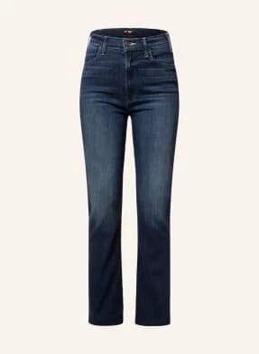 Mother Jeansy Bootcut The Hustler Ankle Fray blau