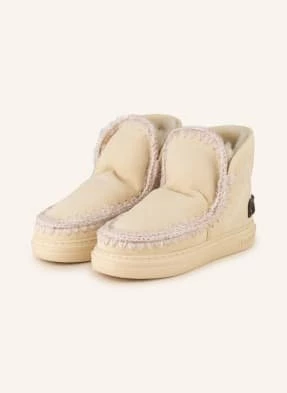 Mou Botki Eskimo Z Ozdobnymi Kamykami beige