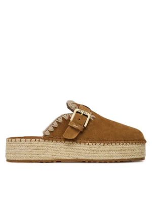 Mou Espadryle Jute clog plain MU.SW641000A Brązowy