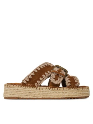 Mou Espadryle Jute sandal MU.SW641003A Brązowy