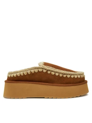 Mou Kapcie Clog Eskimo Platform FW681004A Brązowy