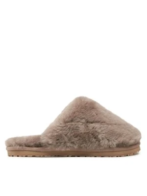 Mou Kapcie Closed Toe Sheepskin Fur Slippper FW161000L Beżowy
