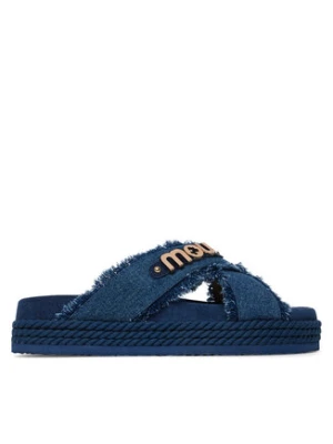 Mou Klapki Criss-cross MU.SW451004K Niebieski