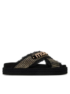 Mou Klapki Criss-cross MU.SW451009K Czarny