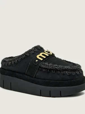 MOU Mule Bounce welt clog suede | z dodatkiem wełny | zamsz