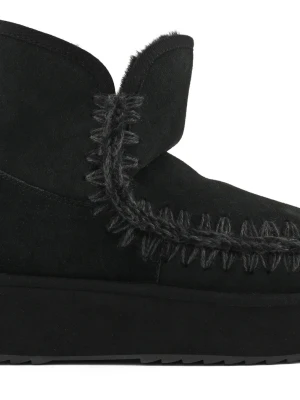 MOU Platform boot suede Śniegowce damskie
