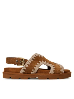 Mou Sandały Low bio sandal MU.SW631006A Brązowy