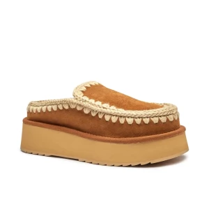 MOU Skórzane mule Clog Eskimo