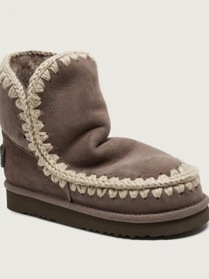 MOU Śniegowce Eskimo | shearling | zamsz | wełna beżowy