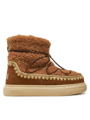 Mou Śniegowce Eskimo Sneaker Bold Scoub Lace FW411012A Brązowy