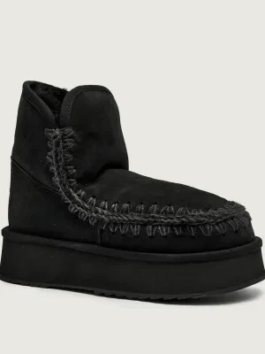 MOU Śniegowce Platform boot suede | shearling | zamsz