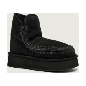 MOU Śniegowce Platform boot suede | shearling | zamsz