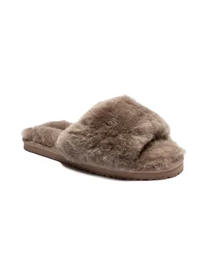 MOU Wełniane obuwie domowe SHEEPSKIN FUR SLIDE SLIPPER