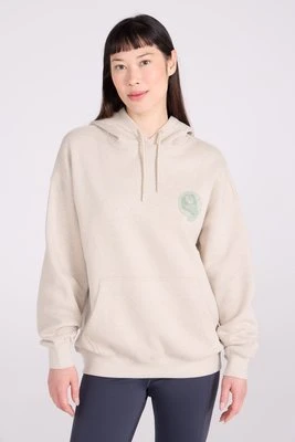 Mountain Collage damska bluza z kapturem z nadrukiem - Beige Mountain Warehouse