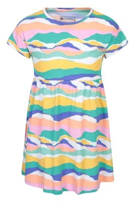 Mountain Essentials sukienka dziecięca z nadrukiem Lora - Pink Mountain Warehouse