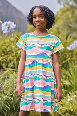 Mountain Essentials sukienka dziecięca z nadrukiem Lora - Pink Mountain Warehouse