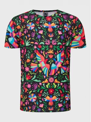 Mr. GUGU & Miss GO T-Shirt Unisex Black Mexican Folk Kolorowy Regular Fit