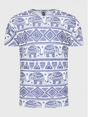 Mr. GUGU & Miss GO T-Shirt Unisex Elephants Pattern Kolorowy Regular Fit