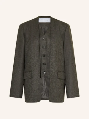 Mrs & Hugs Blezer Z Lamówką grau