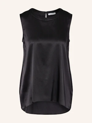Mrs & Hugs Bluzka Bez Rękawów Z Jedwabiu schwarz