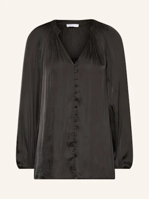 Mrs & Hugs Bluzka Satynowa schwarz