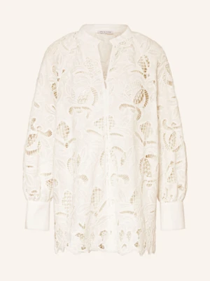 Mrs & Hugs Bluzka Z Koronką Z Dziurkami weiss