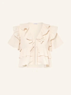 Mrs & Hugs Bluzka Z Falbanami weiss