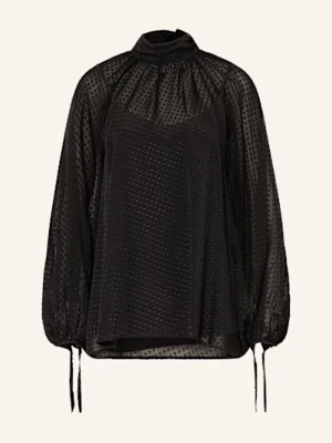 Mrs & Hugs Bluzka Z Jedwabiu schwarz