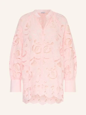 Mrs & Hugs Bluzka Z Koronką Z Otworami rosa